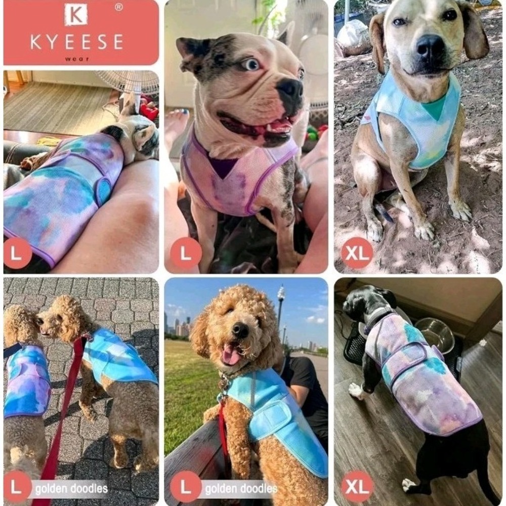 Dog Cooling Vest Lightweight Dog Cooler 2XL Jacket 3D Breathable‎ Mesh NEW - Picture 10 of 12